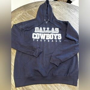 NFL Men's Blue Size L Dallas Cowboys Sweatshirt Hoodie navy blue